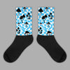 Jordan 1 High Retro OG “University Blue” DopeSkill Sublimated Socks Mushroom Graphic Streetwear