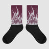 Jordan 5 Retro Burgundy (2023) DopeSkill Sublimated Socks FIRE Graphic Streetwear