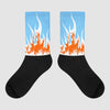 Dunk Low Futura University Blue DopeSkill Sublimated Socks FIRE Graphic Streetwear