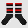 Jordan 2 Retro "Black Cement" DopeSkill Sublimated Socks Horizontal Stripes Graphic Streetwear