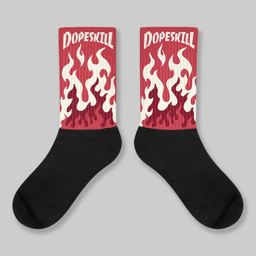Valentine’s Day 4s DopeSkill Sublimated Sock FIRE Graphic