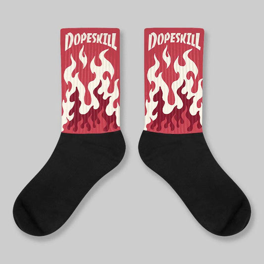 Valentine’s Day 4s DopeSkill Sublimated Sock FIRE Graphic