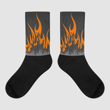 Jordan 3 Retro 'Fear Pack' DopeSkill Sublimated Socks FIRE Graphic Streetwear