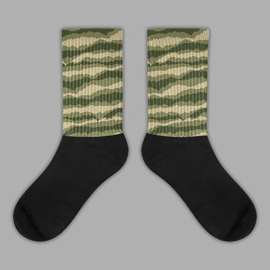 Olive Collection DopeSkill Sublimated Socks Abstract Tiger Graphic