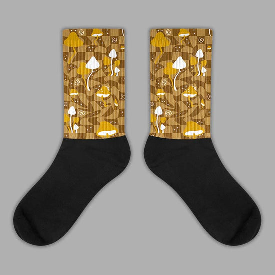 Jordan 13 Wheat 2023 DopeSkill Sublimated Socks Mushroom Streetwear