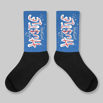 “True Blue” 3s DopeSkill Sublimated Socks Hustle Graphic