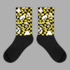 Jordan 4 Tour Yellow Thunder DopeSkill Sublimated Socks Mushroom Graphic Streetwear