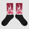 Jordan 1 Retro High '85 OG Metallic Burgundy DopeSkill Sublimated Socks FIRE Graphic Streetwear