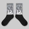 Wolf Grey 5s DopeSkill Sublimated Sock FIRE Graphic