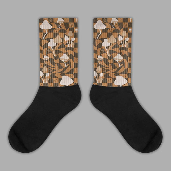 Jordan 3 Retro Palomino DopeSkill Sublimated Socks Mushroom Graphic Streetwear