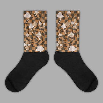 Jordan 3 Retro Palomino DopeSkill Sublimated Socks Mushroom Graphic Streetwear