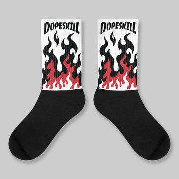 Flight Club 4s DopeSkill Sublimated Sock FIRE Graphic
