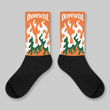 Fruits Of Our Labor 3s x Solefly DopeSkill Sublimated Sock FIRE Graphic