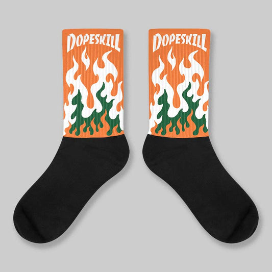 Fruits Of Our Labor 3s x Solefly DopeSkill Sublimated Sock FIRE Graphic