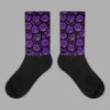 Jordan 12 "Field Purple" DopeSkill Sublimated Socks Slime Graphic Streetwear