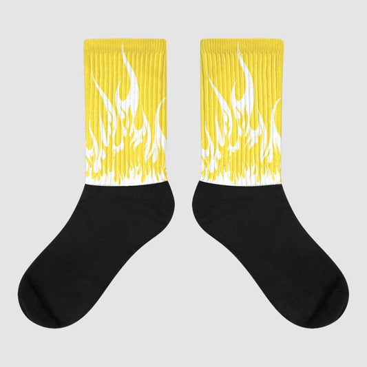 Jordan 11 Low 'Yellow Snakeskin' DopeSkill Sublimated Socks FIRE Graphic Streetwear