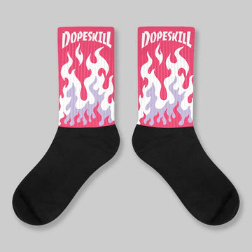 Peanut Butter Jelly 5s DopeSkill Sublimated Sock FIRE Graphic