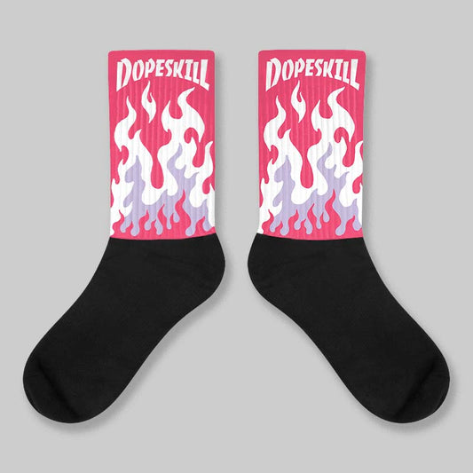 Peanut Butter Jelly 5s DopeSkill Sublimated Sock FIRE Graphic