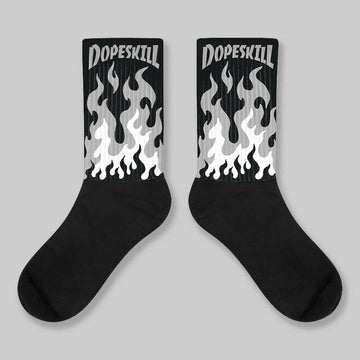 “Cap And Gown” 6s DopeSkill Sublimated Socks FIRE Graphic