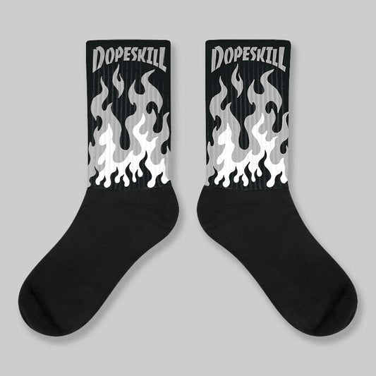 “Cap And Gown” 6s DopeSkill Sublimated Socks FIRE Graphic