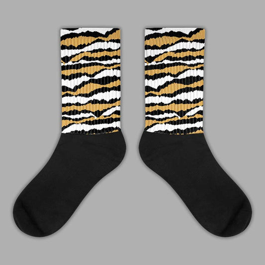 Jordan 11 "Gratitude" DopeSkill Sublimated Socks Abstract Tiger Graphic Streetwear