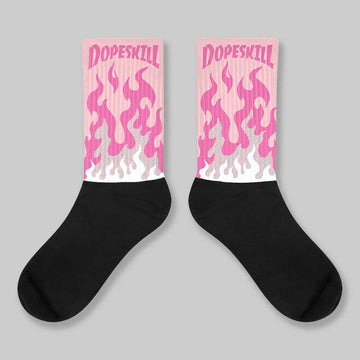 Spring Flowers 3s DopeSkill Sublimated Socks FIRE Graphic