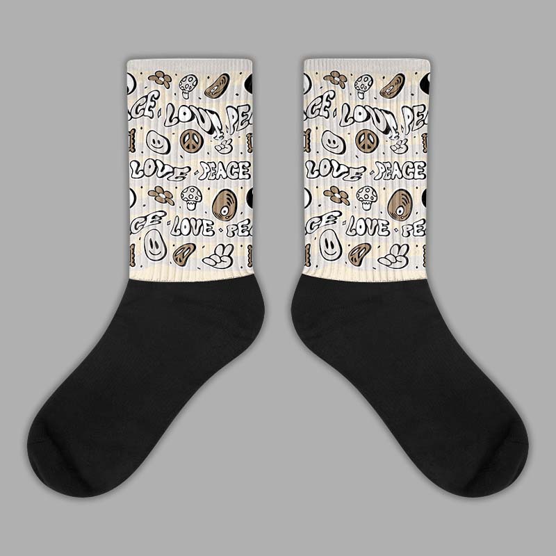 Jordan 5 SE “Sail” DopeSkill Sublimated Socks Love Graphic Streetwear