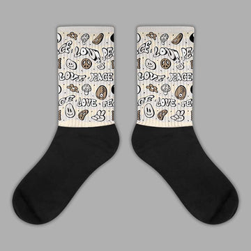 Jordan 5 SE “Sail” DopeSkill Sublimated Socks Love Graphic Streetwear
