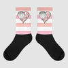 Jordan 11 Low “Legend Pink” DopeSkill Sublimated Socks Horizontal Stripes Graphic Streetwear