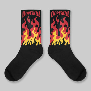 Ferrari 14s DopeSkill Sublimated Sock FIRE Graphic