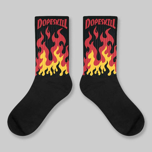 Ferrari 14s DopeSkill Sublimated Sock FIRE Graphic