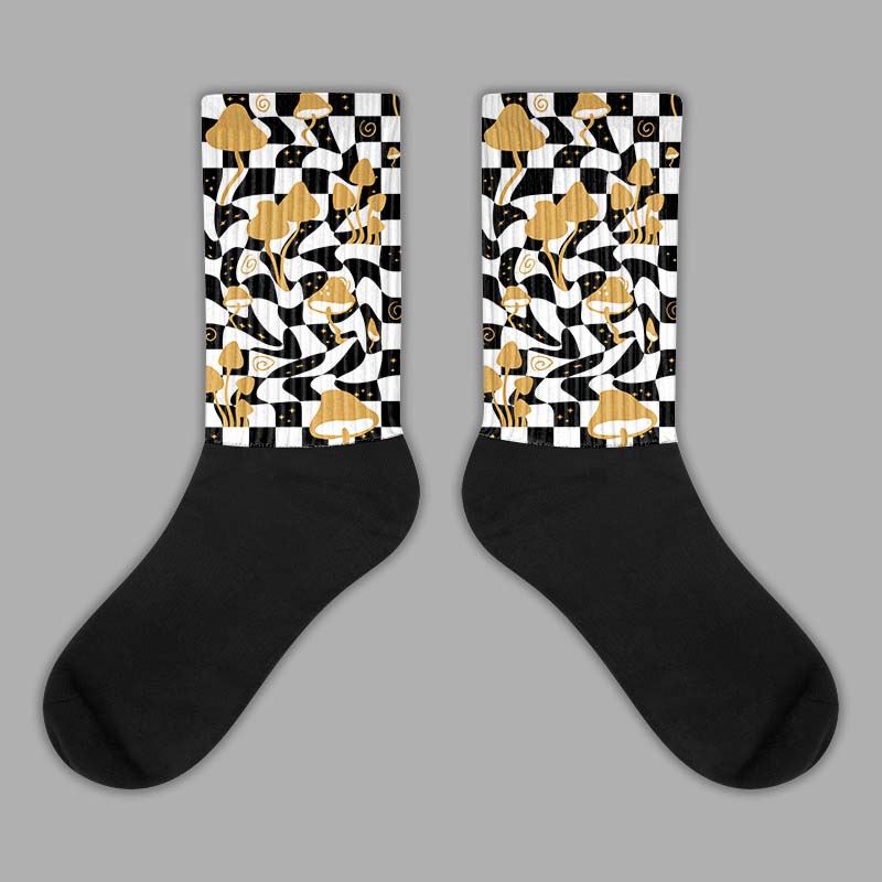 Jordan 11 "Gratitude" DopeSkill Sublimated Socks Mushroom Graphic Streetwear