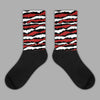 Jordan 14 "Black/White" DopeSkill Sublimated Socks Abstract Tiger Graphic Streetwear