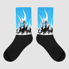 Jordan 1 High Retro OG “University Blue” DopeSkill Sublimated Socks FIRE Graphic Streetwear