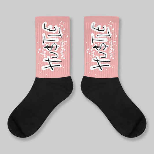 Dusty Rose 40s DopeSkill Sublimated Sock Hustle Graphic
