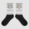 Dunk Cool Grey DopeSkill Sublimated Socks Horizontal Stripes Graphic