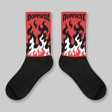 Reverse Infrared 6s DopeSkill Sublimated Sock FIRE Graphic