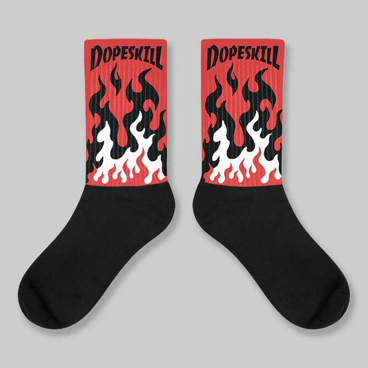 Reverse Infrared 6s DopeSkill Sublimated Sock FIRE Graphic