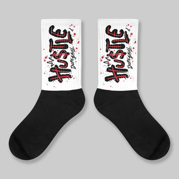 Black Metallic Reimagined 5s DopeSkill Sublimated Sock Hustle Graphic