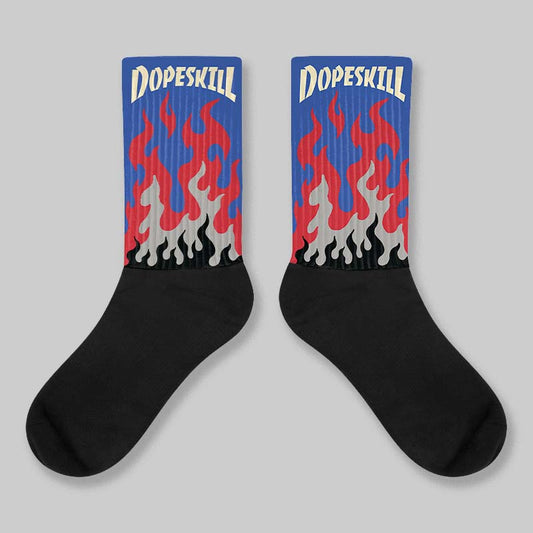 Rare Air 4s DopeSkill Sublimated Sock FIRE Graphic