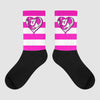 Dunk Low GS “Active Fuchsia” DopeSkill Sublimated Socks Horizontal Stripes Graphic Streetwear