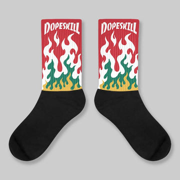 Mexico 'El Vuelo' 3s DopeSkill Sublimated Sock FIRE Graphic