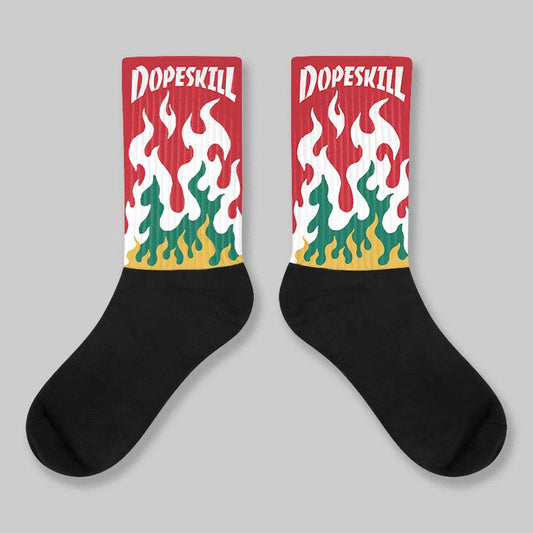 Mexico 'El Vuelo' 3s DopeSkill Sublimated Sock FIRE Graphic