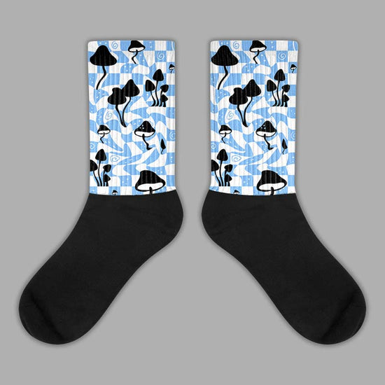 Jordan 9 Powder Blue DopeSkill Sublimated Socks Mushroom Graphic Streetwear