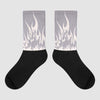 Jordan 2 Cement Grey DopeSkill Sublimated Socks FIRE Graphic Streetwear