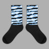 Jordan 9 Powder Blue DopeSkill Sublimated Socks Abstract Tiger Graphic Streetwear