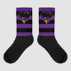 Jordan 12 "Field Purple" DopeSkill Sublimated Socks Horizontal Stripes Graphic Streetwear