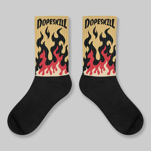 Pizza 4s DopeSkill Sublimated Sock FIRE Graphic