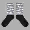 Jordan 14 Retro 'Stealth' DopeSkill Sublimated Socks Abstract Tiger Graphic Streetwear