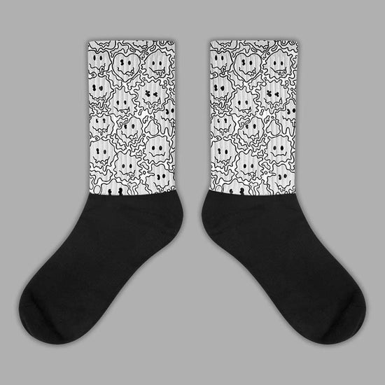 Dunk Low Pure Platinum DopeSkill Sublimated Socks Slime Graphic Streetwear